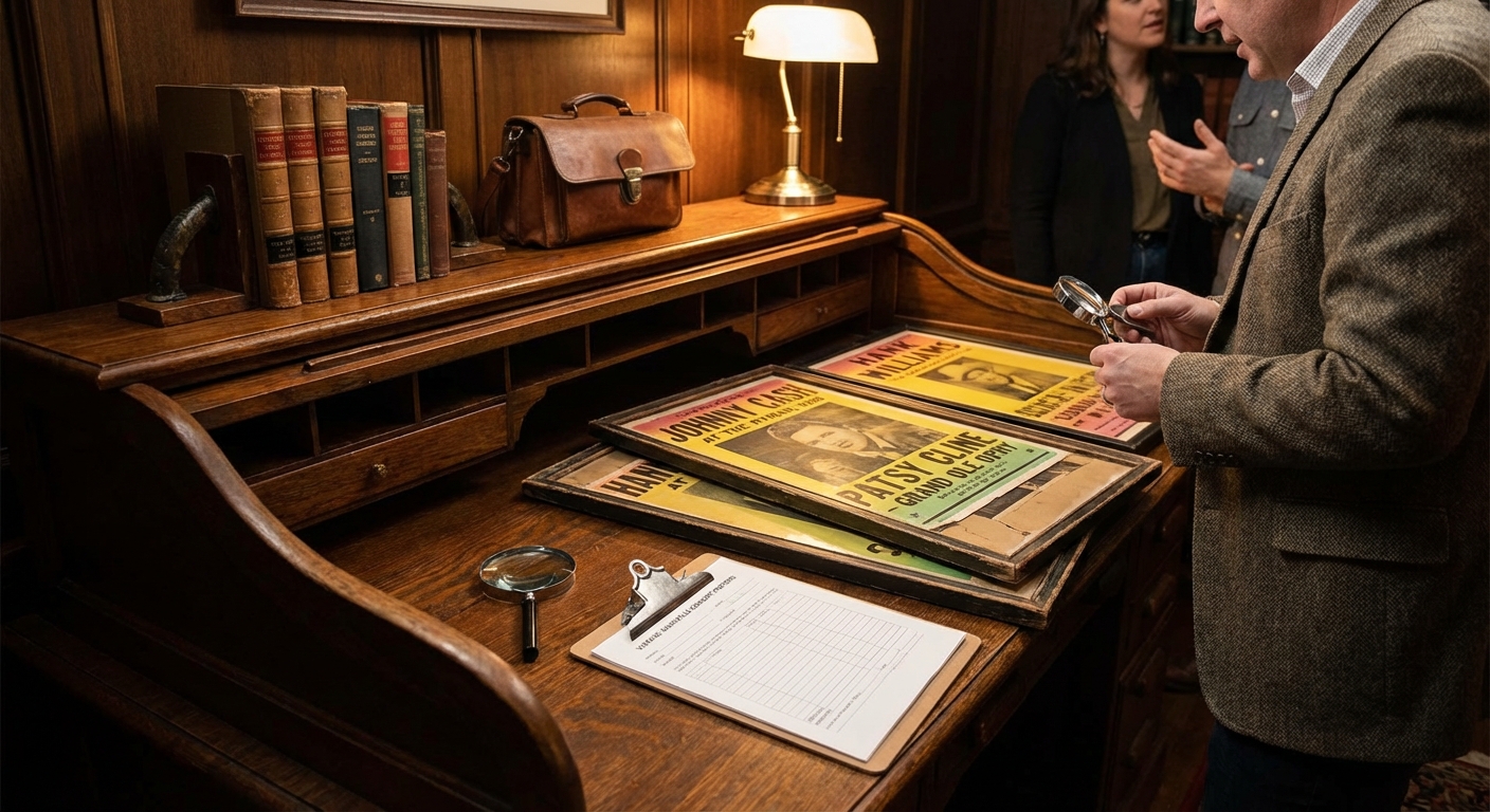 Vintage Nashville Concert Posters: Unearthing Value and Authenticating Legends